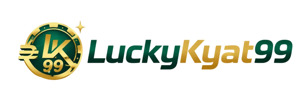 LuckyKyat99 online casino logo featuring a green and gold coin emblem with LK99 branding